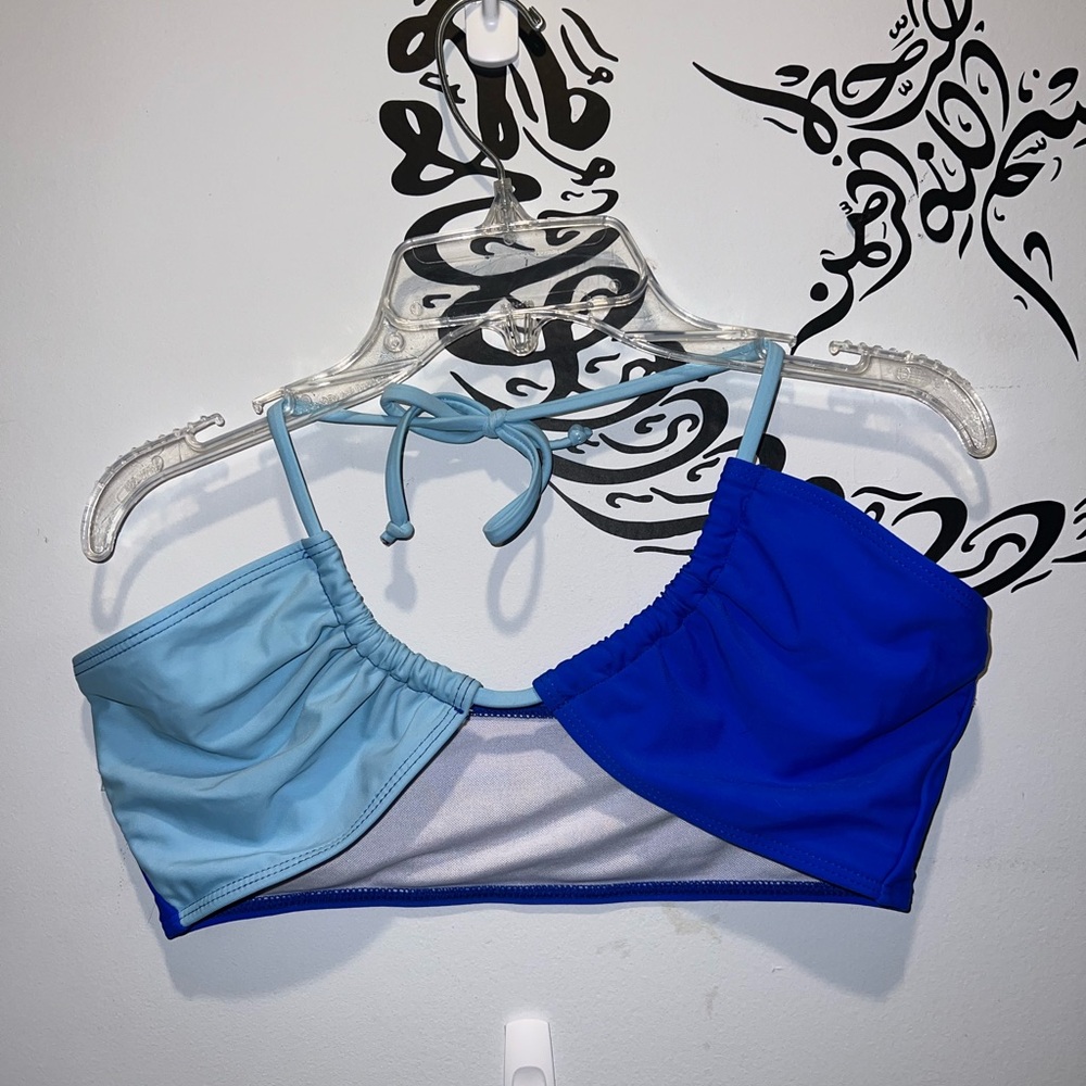 Blue Bikini Top